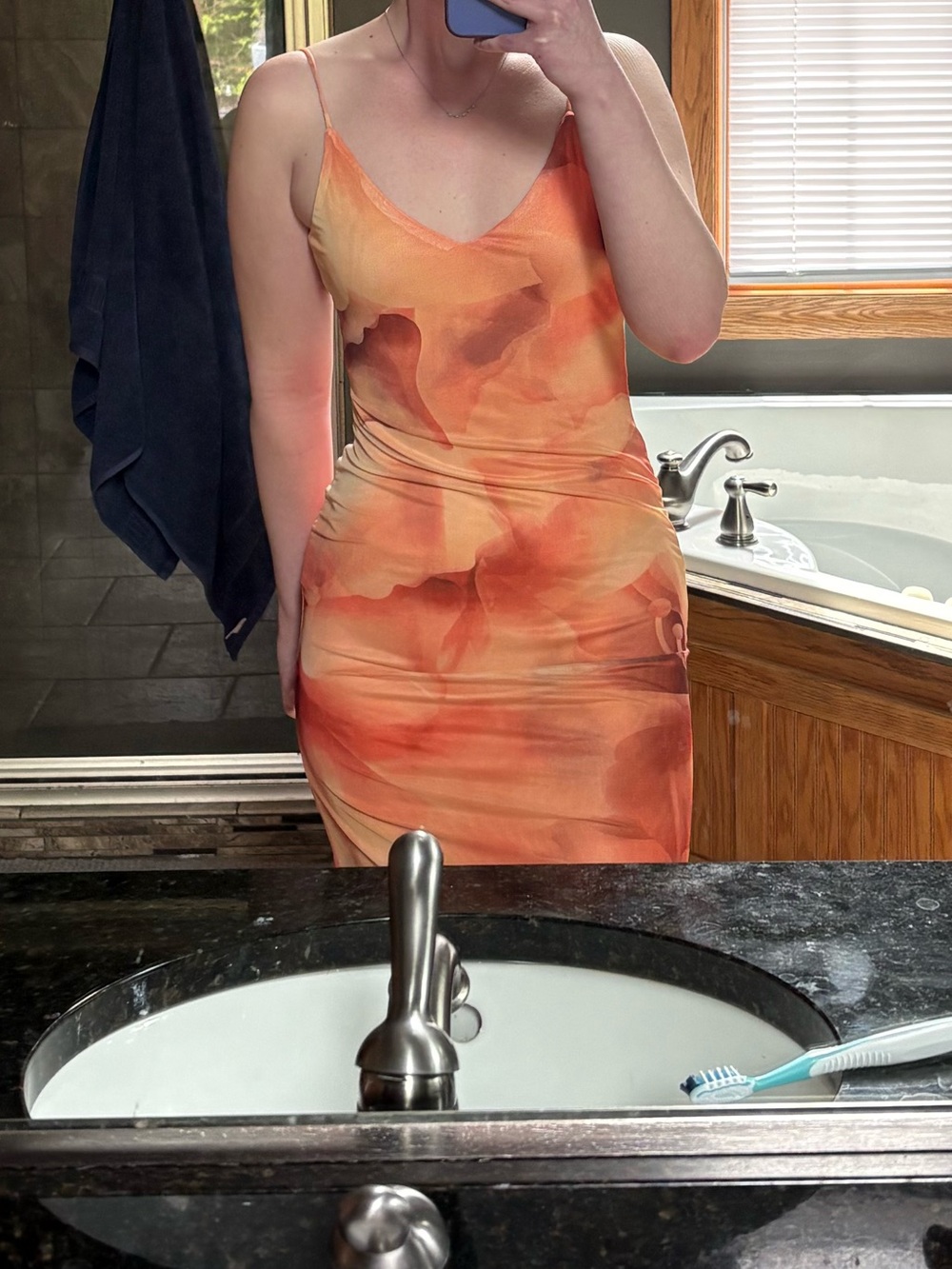 Orange Fashion Nova Floral Maxi Dress